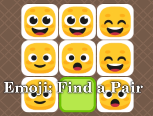 Gioco Emoji: trova una coppia 