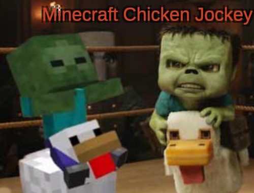 Gioco Minecraft Chicken Jockey .