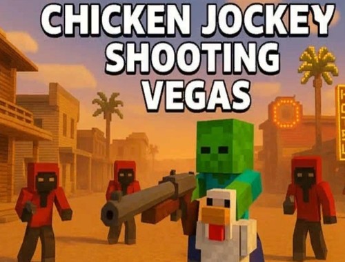 Gioco Giovino di pollo che spara a Las Vegas .