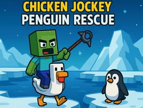 Gioco Jockey di pollo: Penguin Rescue .