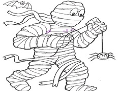 Gioco Mummy Coloring Book