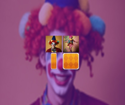 Gioco Clown Memory Match .