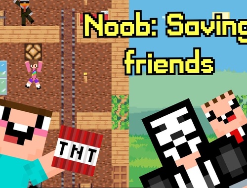 Gioco Noob: salvare amici .