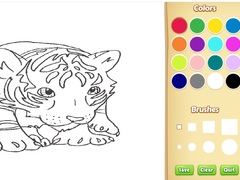 Gioco Baby Tiger Coloring Book