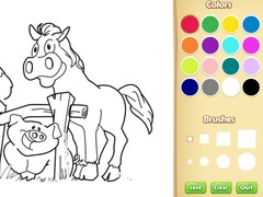 Gioco Farm Animals Coloring Book for Kids
