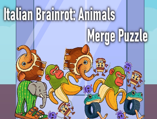 Gioco Brainrot italiano: gli animali uniscono il puzzle .