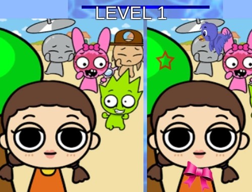 Gioco Sprunki e Squid Game Difference .