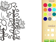 Gioco Butterflies and Flowers Coloring Book for Kids