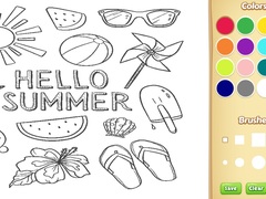 Gioco Hello Summer Coloring Book for Kids