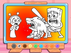 Gioco Coloring Book: Sprunki VS Tung Tung Sahur