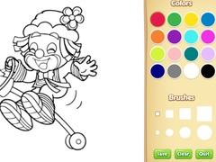Gioco Clown Coloring Pages