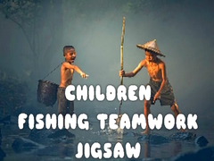 Gioco Children Fishing Teamwork Jigsaw