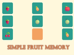Gioco Simple Fruit Memory