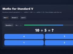 Gioco Maths For Class V