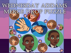 Gioco Wednesday Addams Merge Drop Puzzle