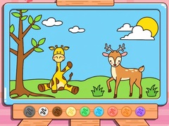 Gioco Coloring Book: Giraffe And Deer