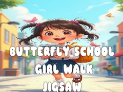Gioco Butterfly School Girl Walk Jigsaw