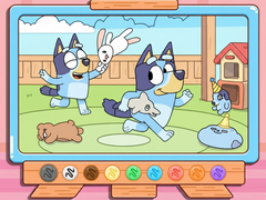 Gioco Coloring Book: Bluey & Bingo Chasing Play