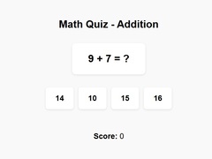 Gioco Math Quiz Addition
