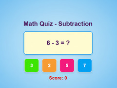Gioco Math Quiz - Subtraction