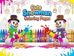 Gioco Cute Snowman Coloring Pages