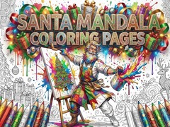 Gioco Santa Mandala Coloring Pages