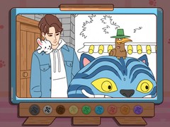 Gioco Coloring Book: Kpop Jinu & Blue Tiger