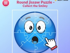 Gioco Round jigsaw Puzzle - Collect the Smiley