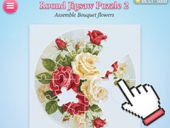 Gioco Round jigsaw Puzzle 2 - Assemble Bouquet flowers
