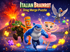 Gioco Italian Brainrot Drag Merge Puzzle