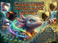 Gioco Creatures Picture Block Quest