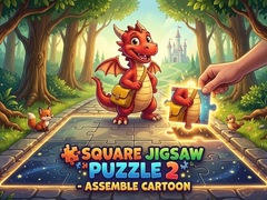 Gioco Square jigsaw Puzzle 2 - Assemble Cartoon