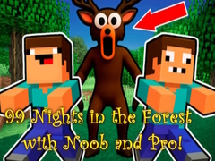 Gioco 99 Nights in the Forest with Noob and Pro!
