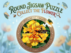 Gioco Round jigsaw Puzzle - Collect the Flower