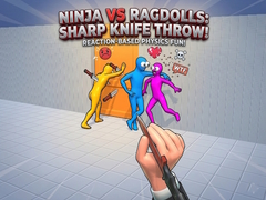 Gioco Ninja vs Ragdolls: Sharp Knife Throw!