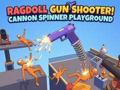 Gioco Ragdoll Gun Shooter! Cannon Spinner Playground