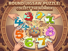 Gioco Round jigsaw Puzzle - Collect the Number