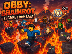 Gioco Obby: Brainrot escape from Lava