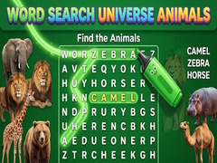 Gioco Word Search Universe Animals
