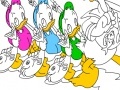 Gioco Donald and Family Online Coloring