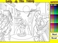 Gioco Lady And The Tramp Online Coloring Game