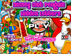 Gioco Disney Club Penguin lettere nascoste.