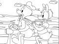 Gioco Donald Duck In Scooter Online Coloring Game