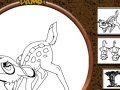 Gioco Bambi and Friends Online Coloring Page