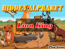 Gioco Il Re Leone - Trova l'alfabeto.
