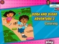 Gioco Dora and Diego Adventure Coloring 2