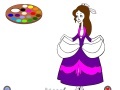 Gioco Coloring: Cinderella at the ball in a hurry