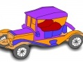 Gioco Old historic car coloring