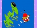 Gioco Alien and spaceship coloring