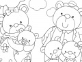 Gioco Bear Family: Coloring